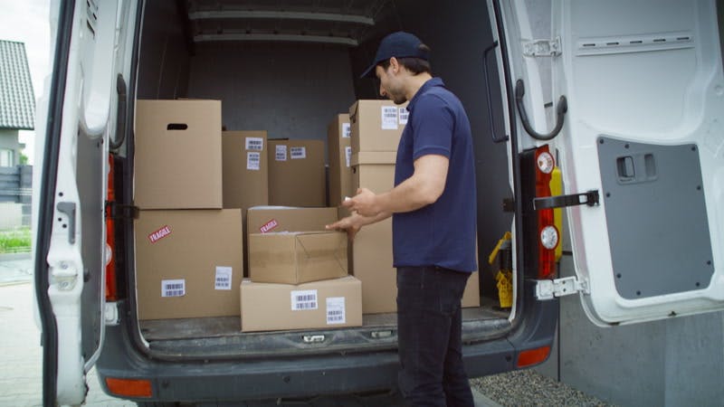 Delivery, Parcel, Packages, Portrait by Gpoint Studio – Stock Footage ...