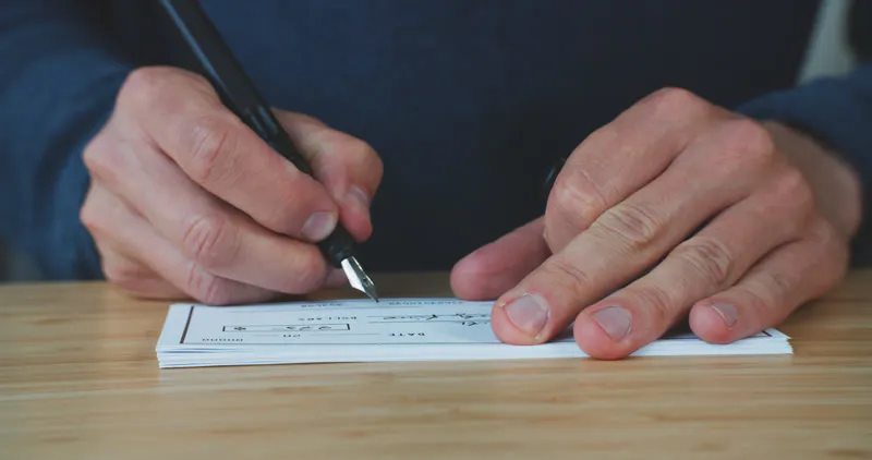 Handwriting, Paperwork, Fountain Pen, Checkbook by Hans Peter Schepp ...