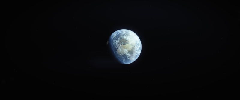 planet earth in space CGI
