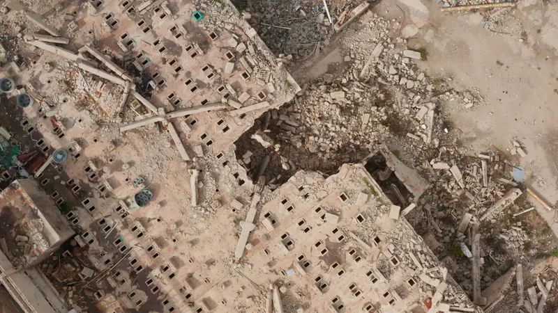 Broken, Ruined Structure, Drone, Ruins by Lior Patel – Stock Footage ...