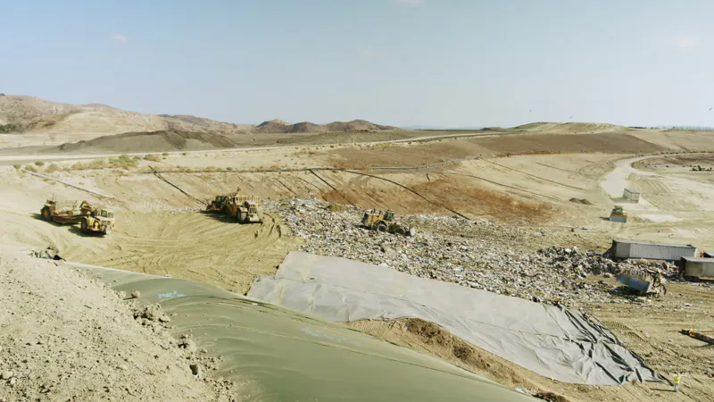 Waste Tip, Dumping, Garbage, Drone by Fine Print Films – Stock Footage ...