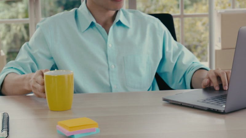 Man Computer Keyboard Typing By Waravut Pramapong Stock Footage Artlist