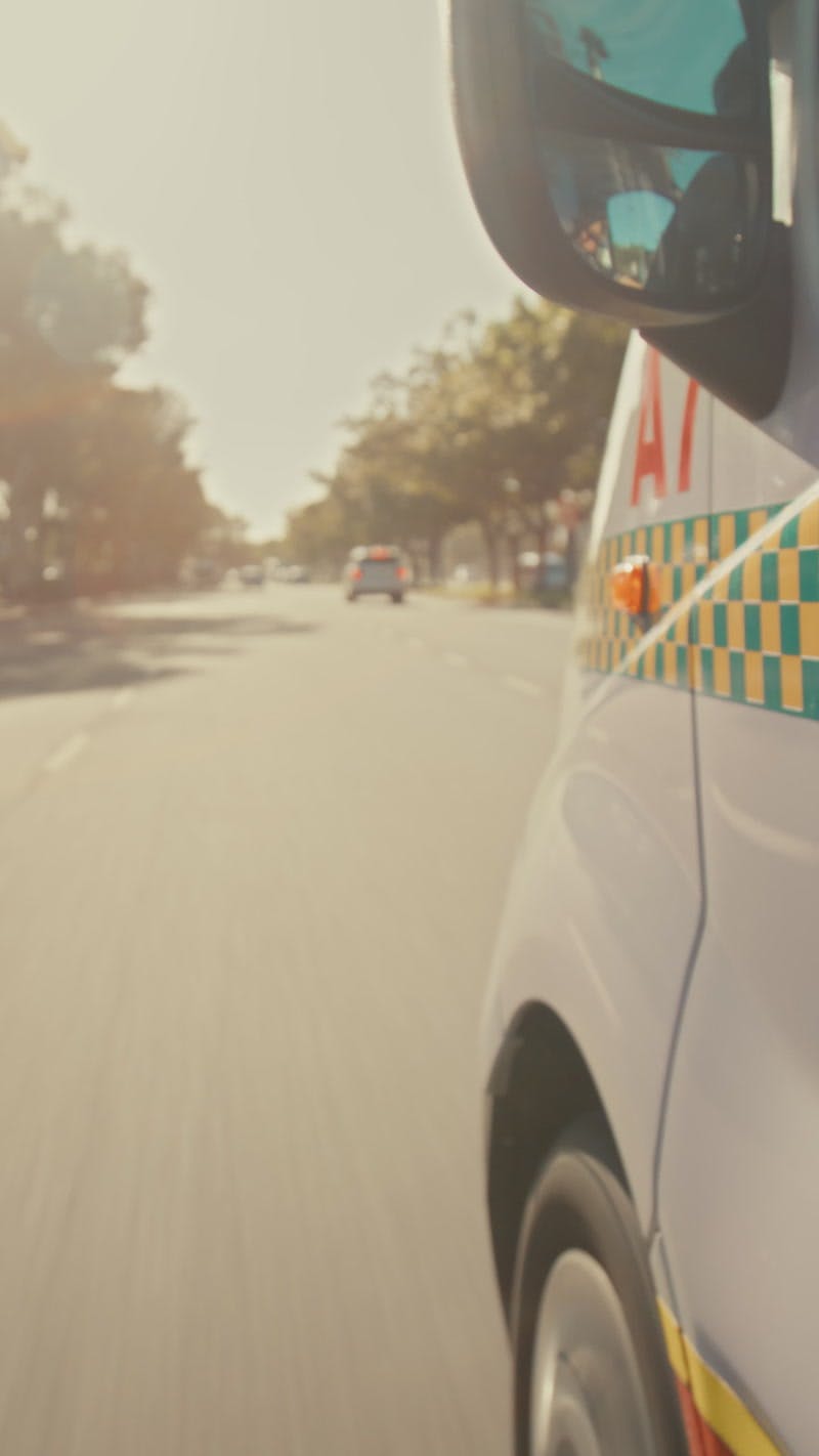 Pov Rescue Ambulance Vehicle By Ross Hillier Stock Footage Artlist