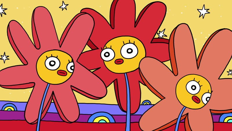 Flowers, Childish, 2d, Illustrated by Matisse Gonzalez – Stock Footage ...