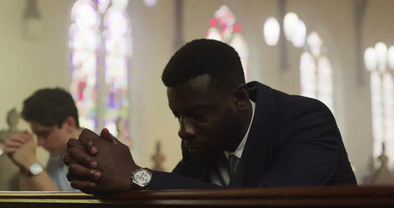 Worship, Church Service, Congregation, Praying Man by Brad Day – Stock ...