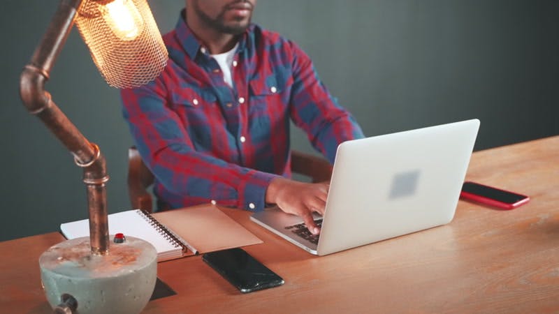 Laptop Man Typing Sitting By Polina Borisova Stock Footage Artlist