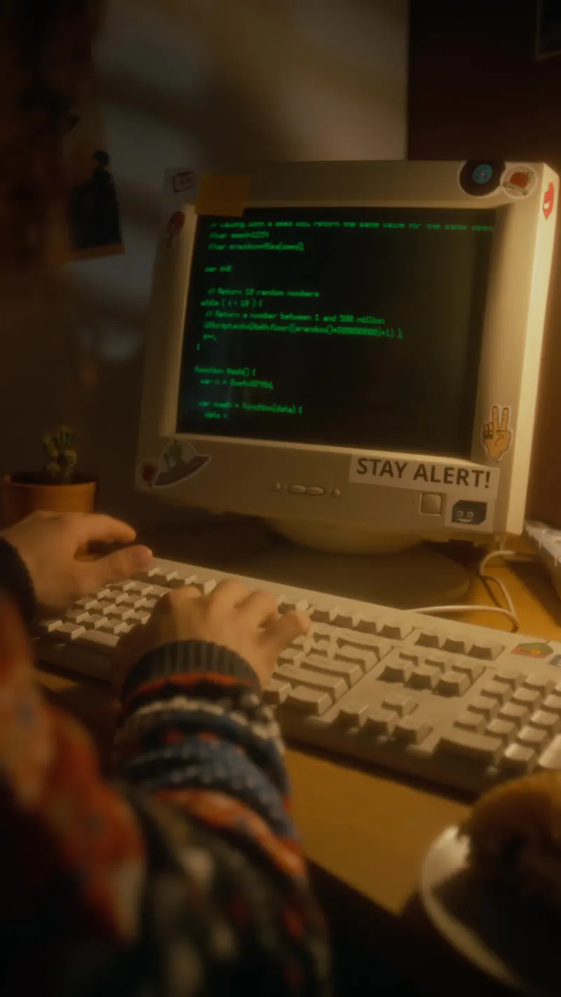 Typing, Computer, Old Monitor, Code by Pressmaster – Stock Footage ...