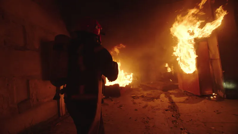 Firefighter, Smoke, Danger, Emergency Response by LACOFILMS – Stock ...