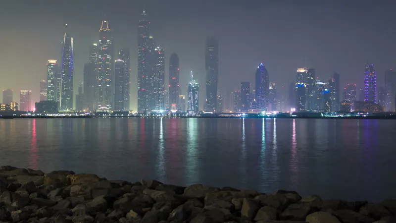View of Skyscraper, Downtown District, Urban Skyline, City Life by Hyperlapse ...