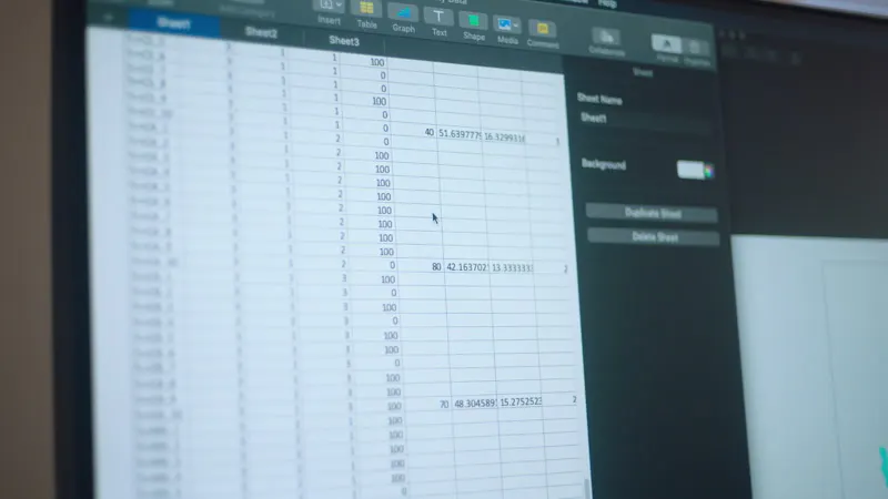 Spreadsheet, Scrolling, Screen, Display by Robbie Fatt – Stock Footage ...