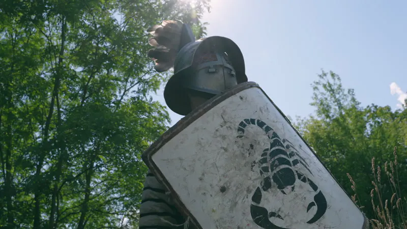 Grass, Warrior, Armour, Shield by Sebastian Jan Swietek – Stock Footage ...