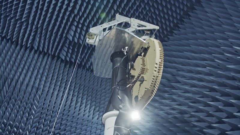 radar turning in a soundproofed room