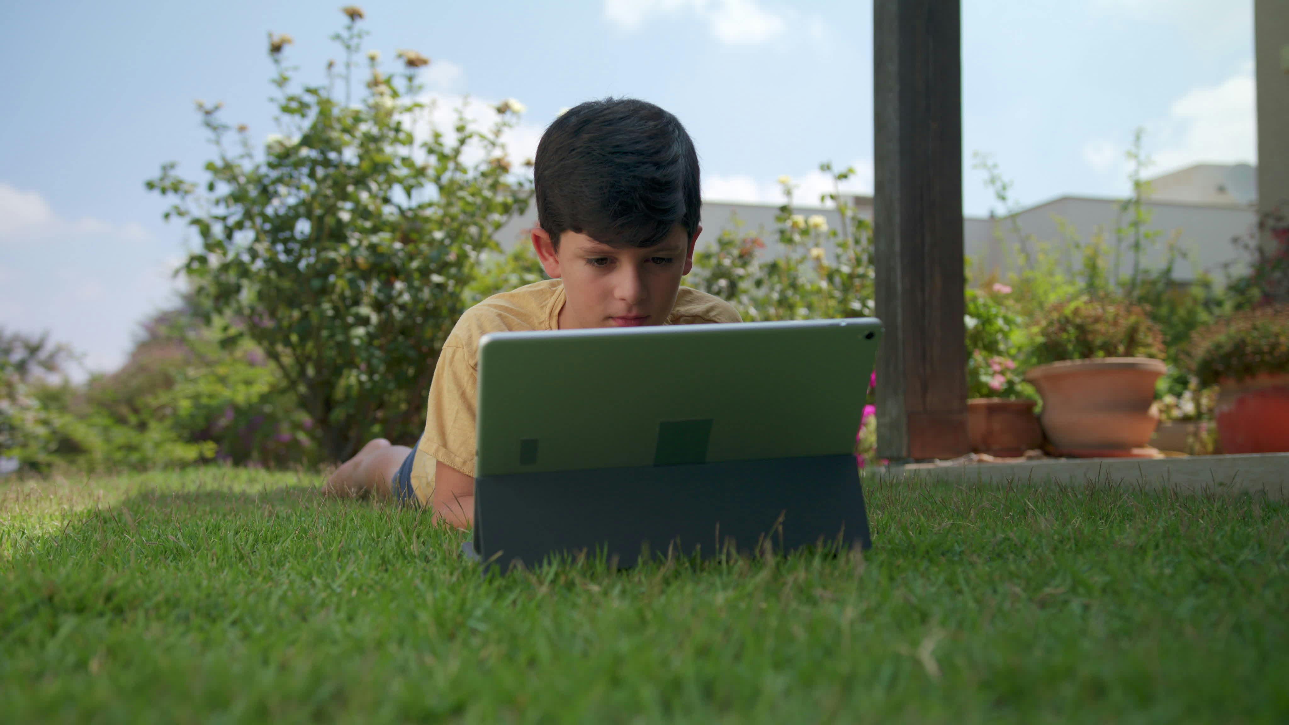 Discover boy-studying-outside, a story-driven footage | Artlist