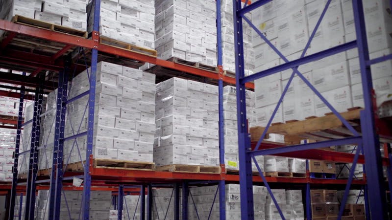 Box Storage Racks Warehouse By Fine Print Films Stock Footage Artlist