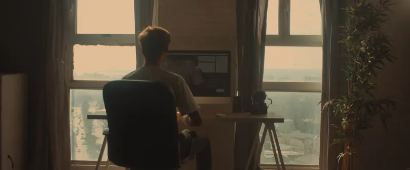 Focused, Home Office, Man Working, Window View by Liran Friedman ...