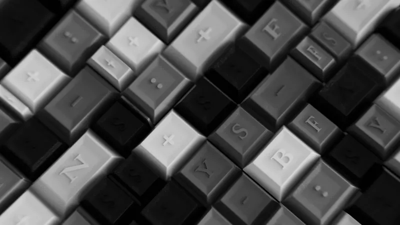 Black And White, 3d, Background, Buttons by Finn Moeller – Stock ...
