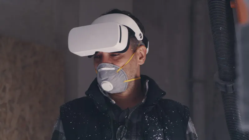 Metaverse, Man, Working, Polystyrene by Frame Stock Footage – Stock ...