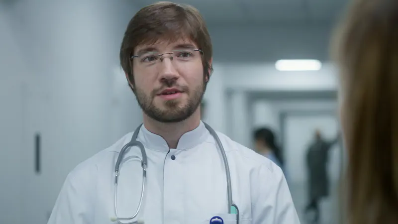 Stethoscope, Doctor, Clinic , Corridor by Frame Stock Footage – Stock ...