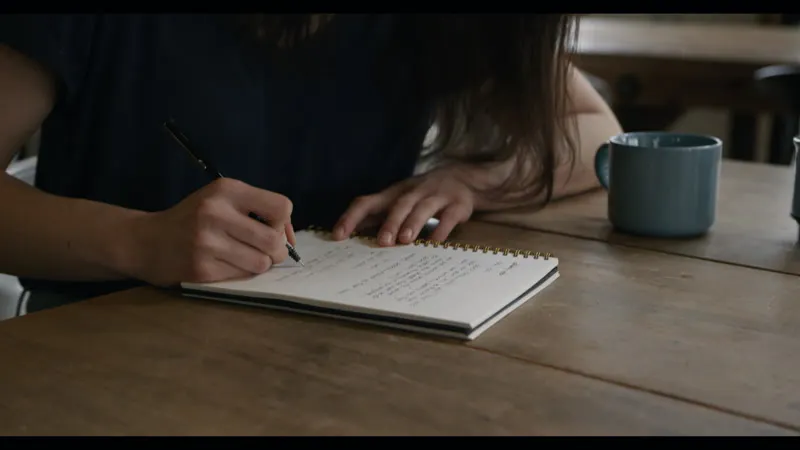Woman, Focusing, Writing, Notebook by KWB Creative – Stock Footage ...