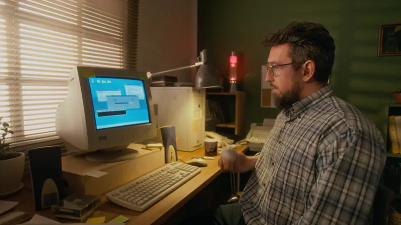 Bearded Man, Retro Technology, Man Working, Vintage Computer by ...