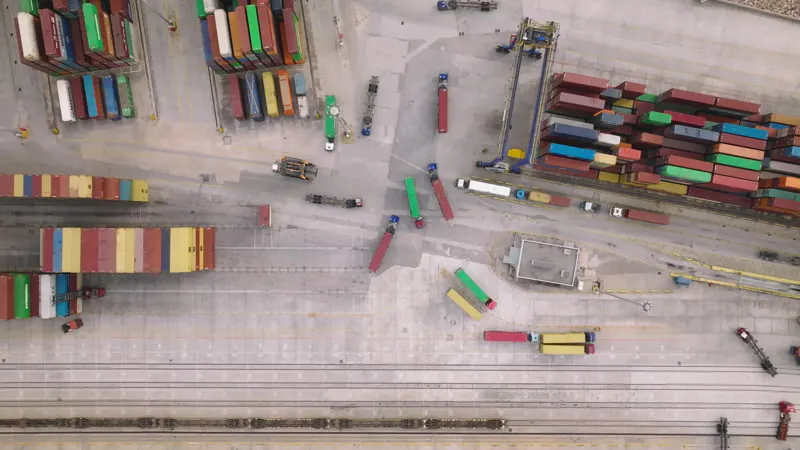 Loading, Gantry Crane, Top Shot, Trucks by Chris Giatrakos – Stock ...